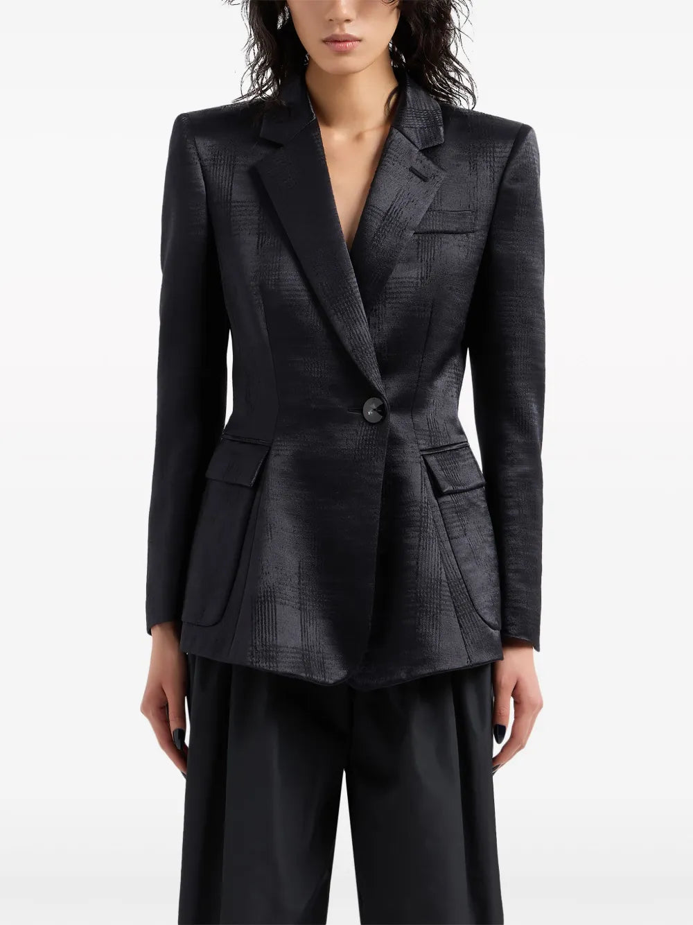 Floral-Appliqué Blazer