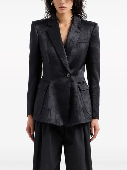 Floral-Appliqué Blazer