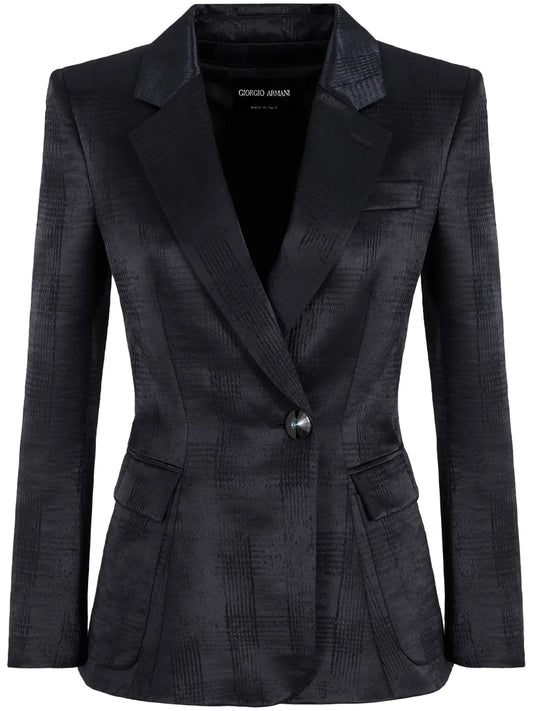 Floral-Appliqué Blazer