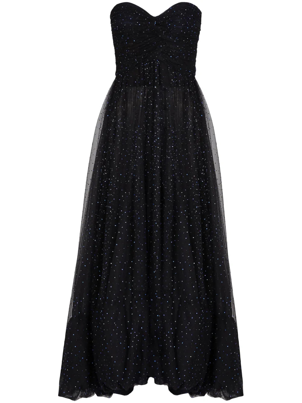 Sequin-Embellished Strapless Dress