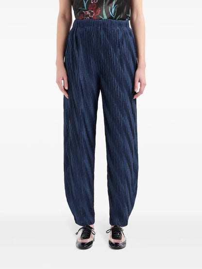 High-Waist Pleated Trousers