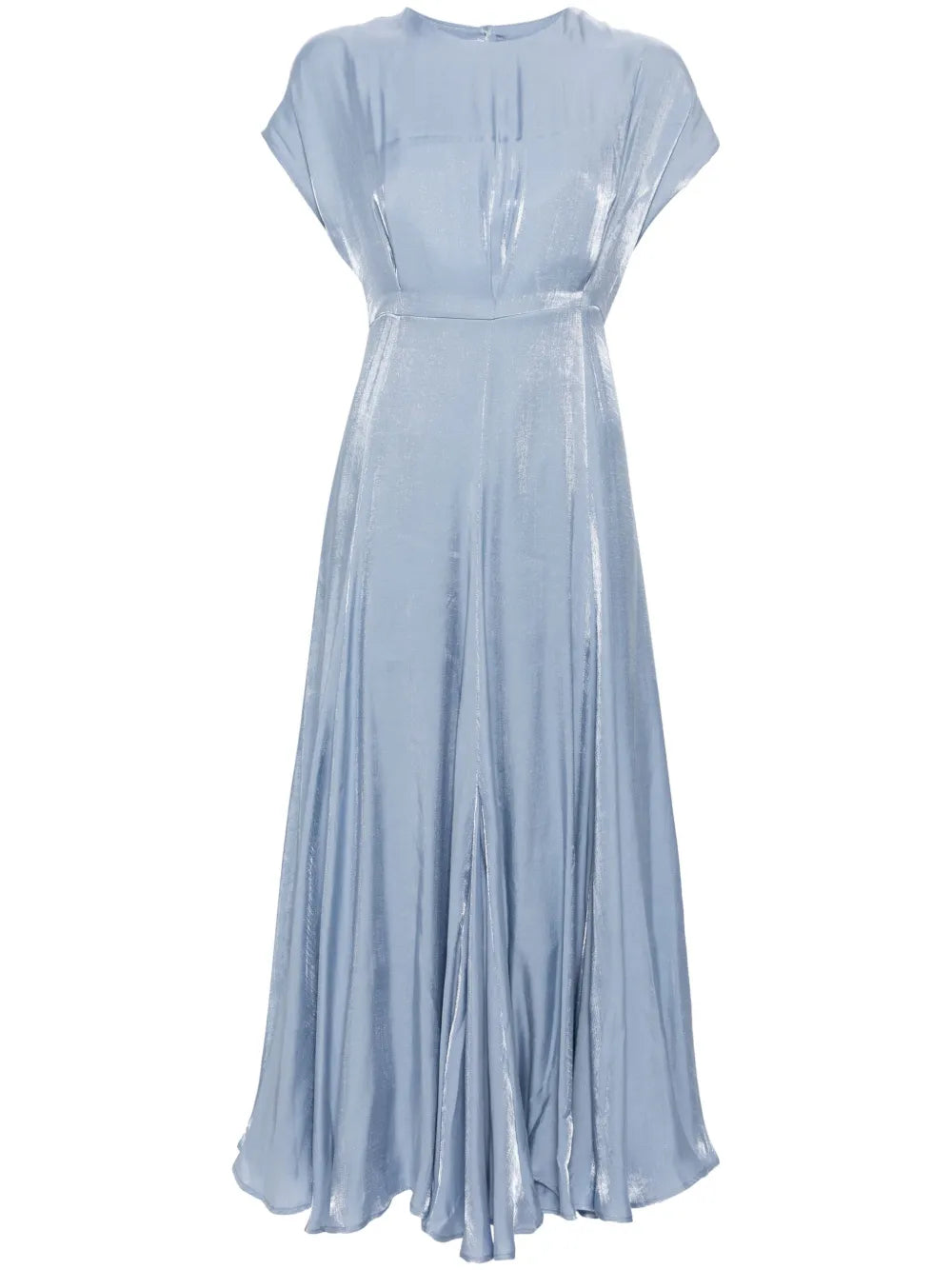 Aimee Foiled-Finish Midi Dress