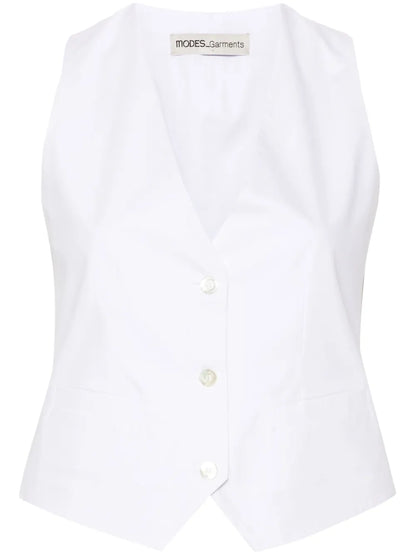 V-Neck Cotton Waistcoat