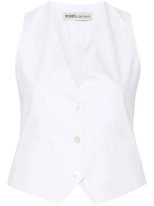 V-Neck Cotton Waistcoat