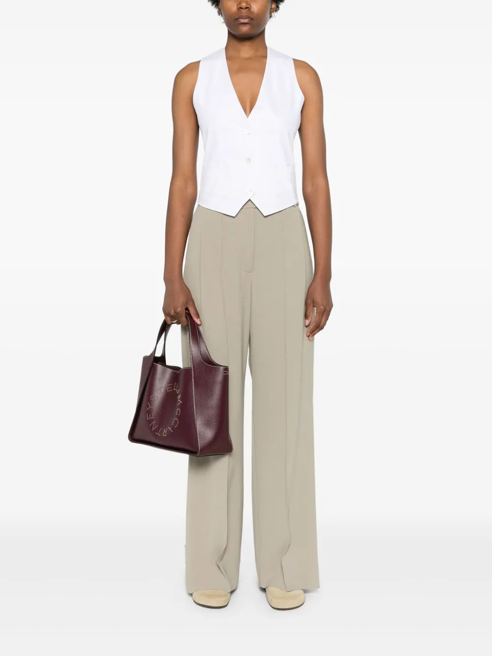V-Neck Cotton Waistcoat