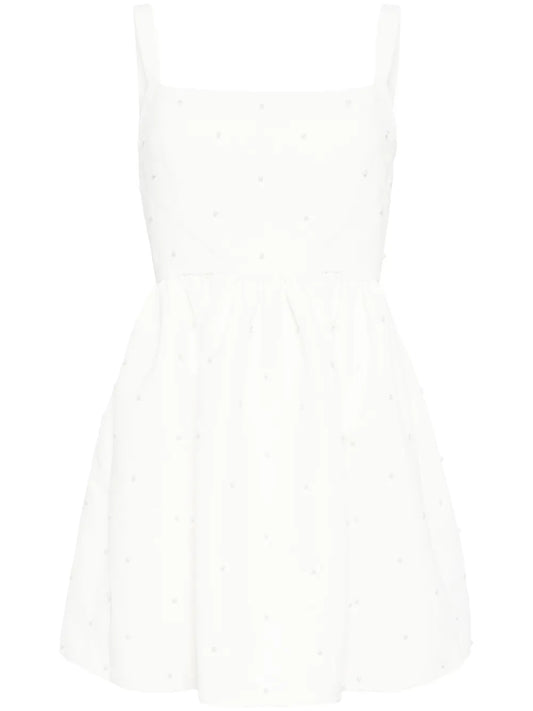 Quinn Pearl-Embellished Minidress