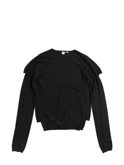 Layered Fine-Knit Jumper