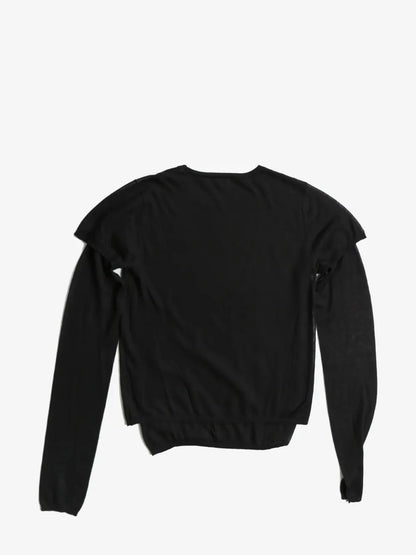 Layered Fine-Knit Jumper