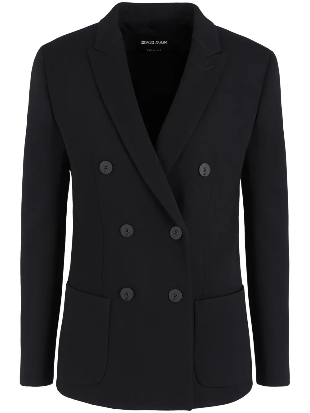 Notched-Lapels Double-Breasted Blazer