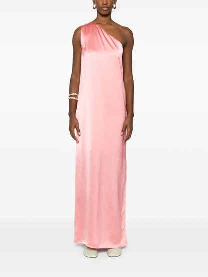 Ribbon Satin Maxi Dress