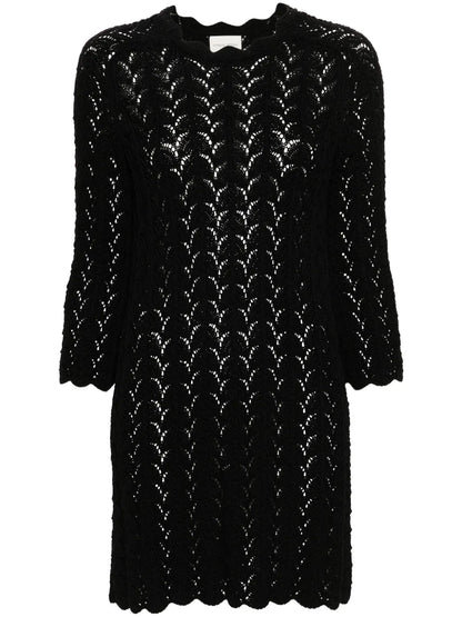 Ditu Open-Knit Minidress