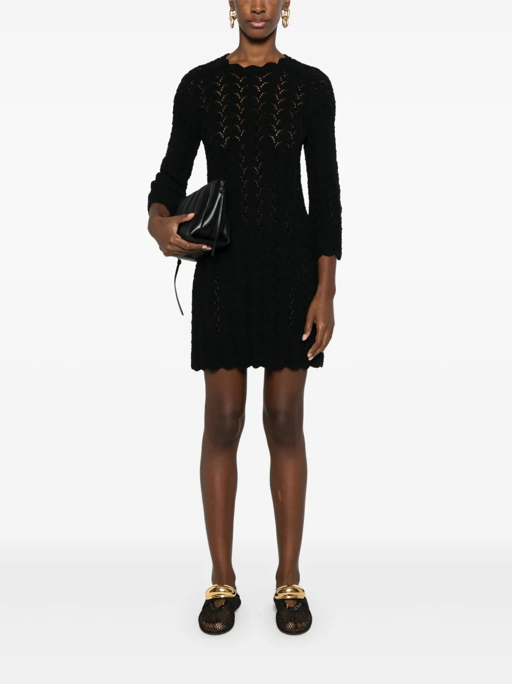 Ditu Open-Knit Minidress