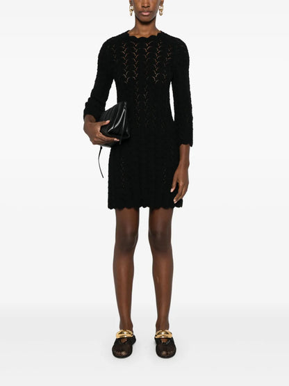 Ditu Open-Knit Minidress