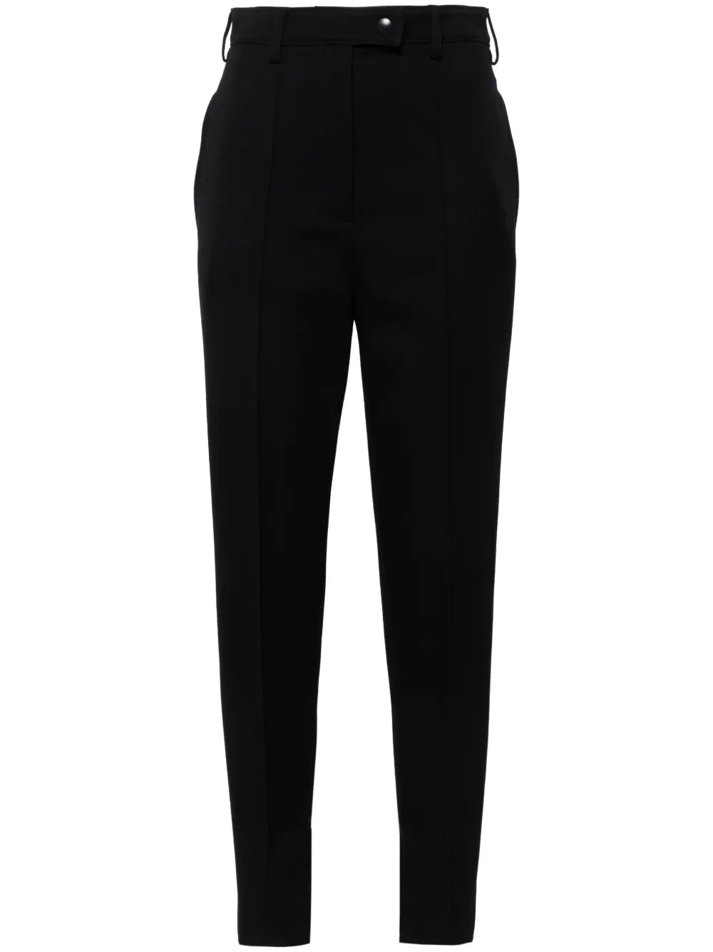 High-Waist Slim-Cut Trousers