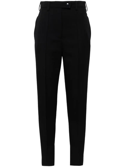 High-Waist Slim-Cut Trousers
