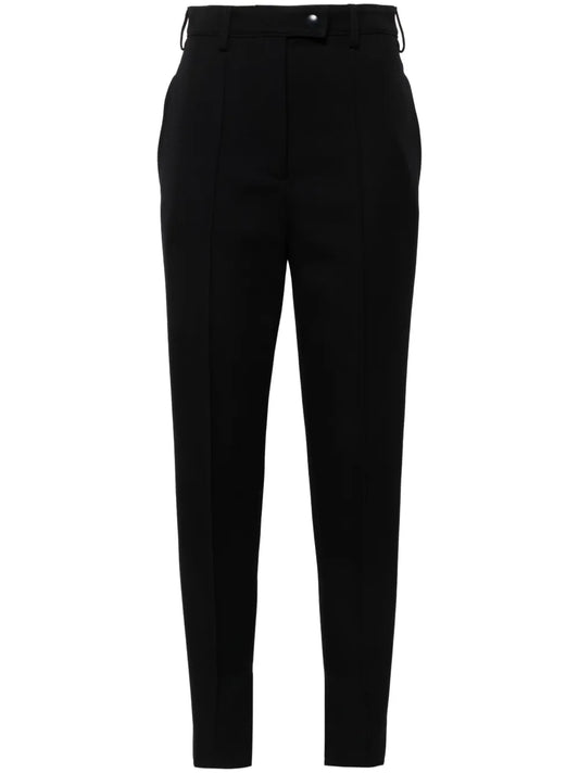 High-Waist Slim-Cut Trousers