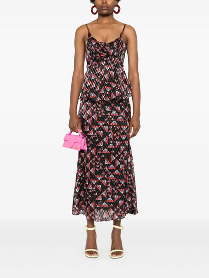Kalisia Geometric-Print Tank Top