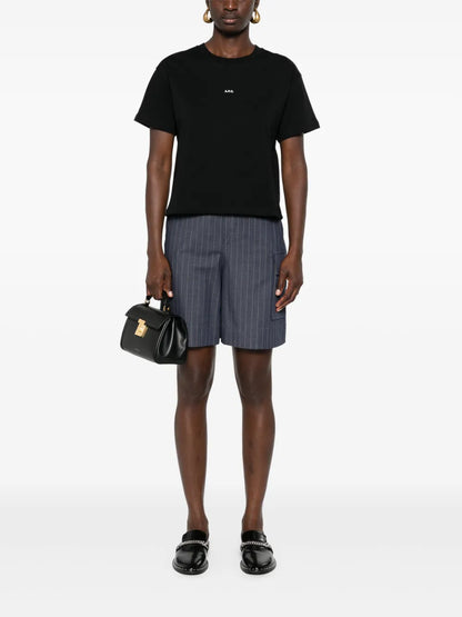 Logo-Print Cropped T-Shirt