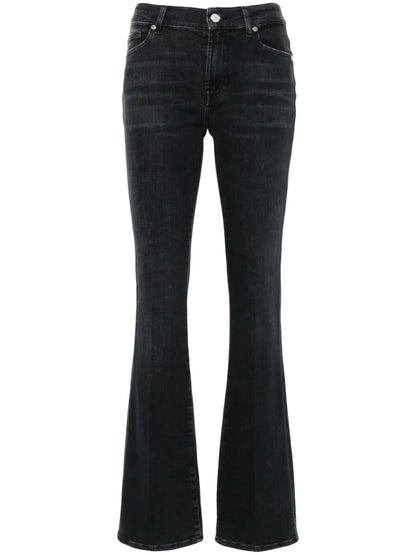Illusion Space Mid-Rise Bootcut Jeans