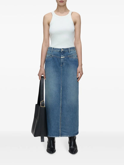 Denim Midi Skirt