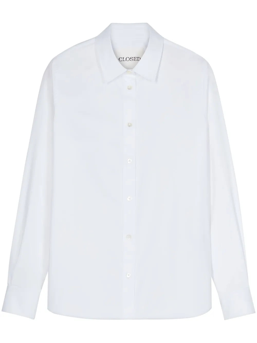 Classic-Collar Button-Up Shirt