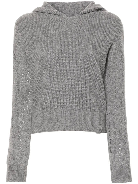 Hooded Wool Jumper