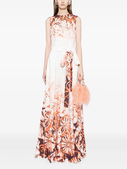 Floral-Print Wide-Leg Jumpsuit
