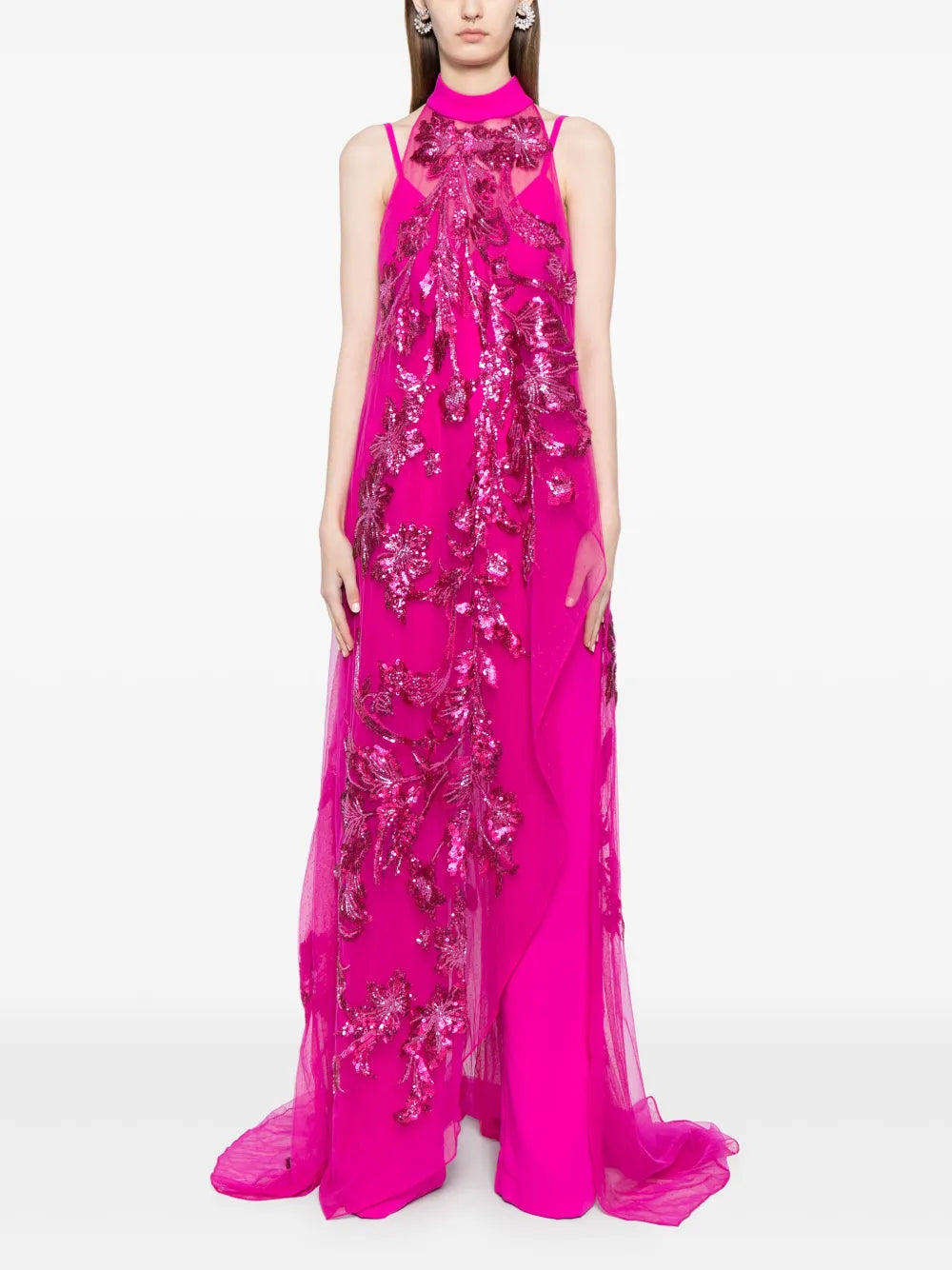 Sequin-Embellished Wide-Leg Jumpsuit
