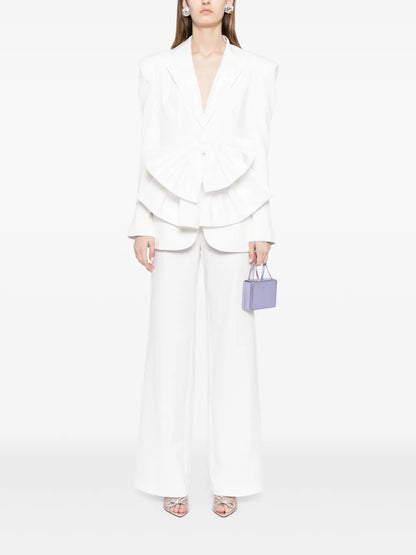 Oversized Bow Notched Lapels Blazer