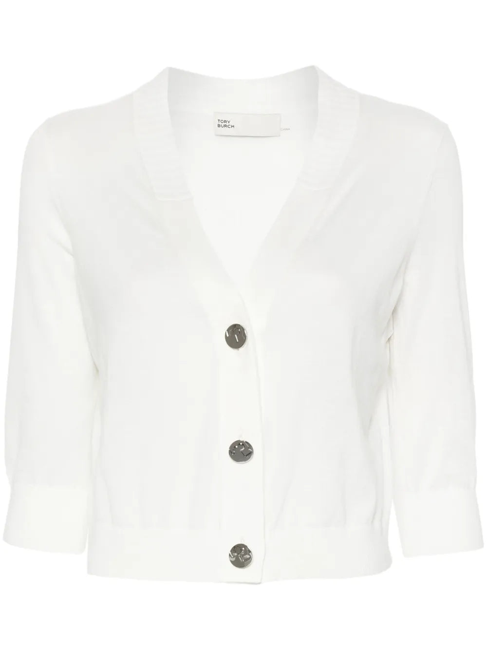 Logo-Engraved Cotton Cardigan