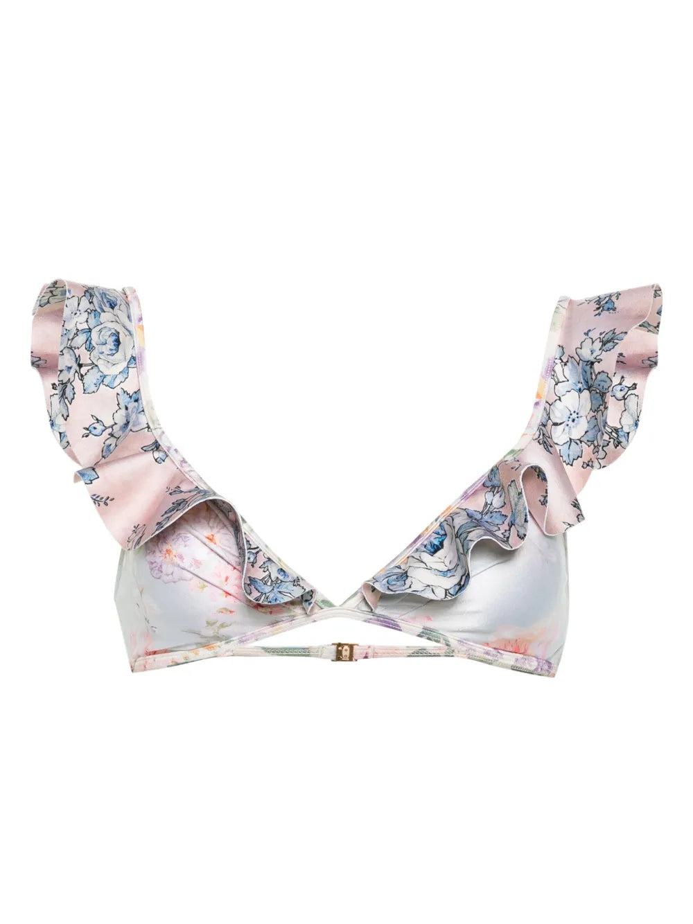 Halliday Spliced Frill Bikini Top