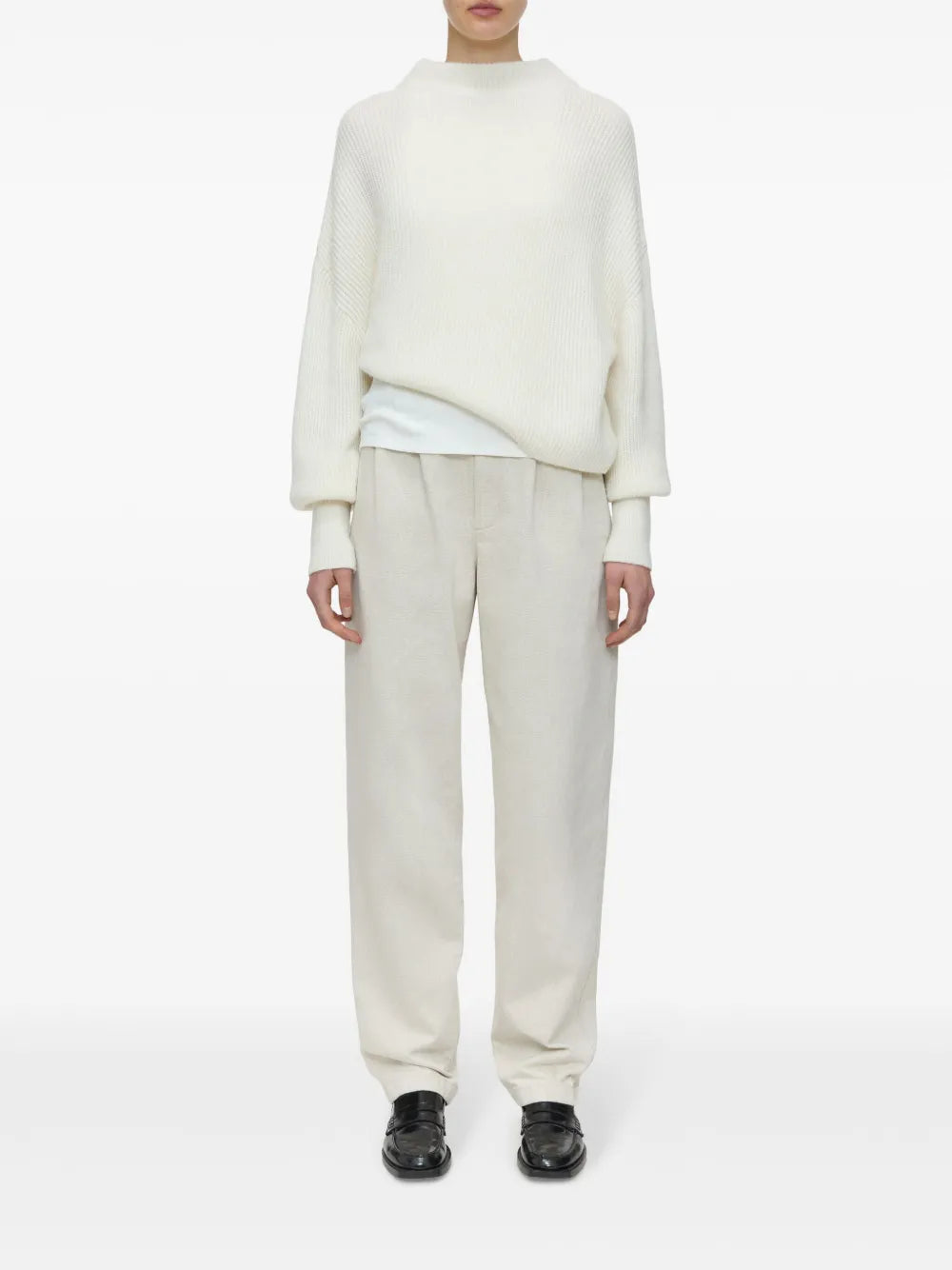 Crew-Neck Ribbed Jumper