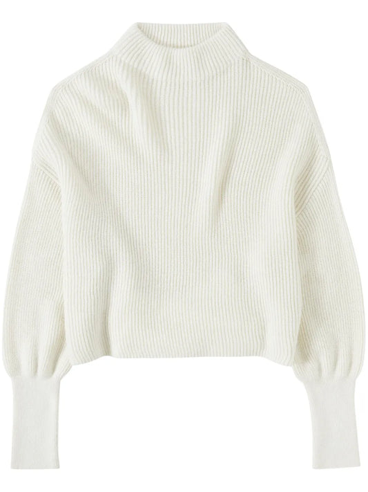 Crew-Neck Ribbed Jumper