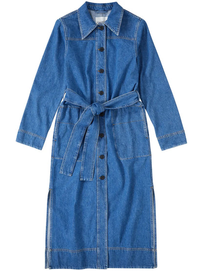 Denim Shirt Midi Dress