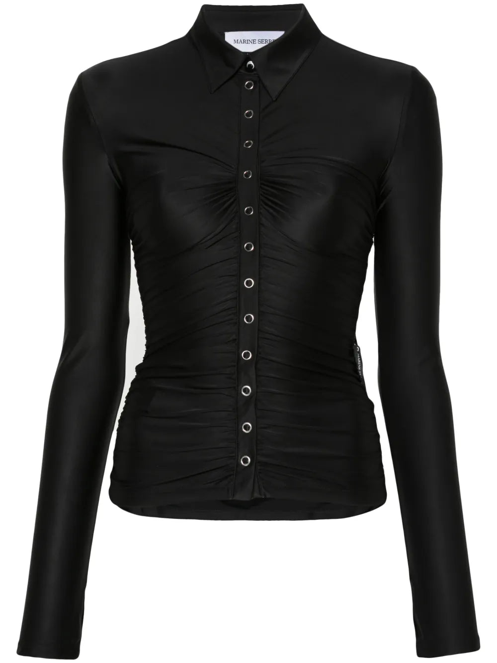 Draped Jersey Blouse