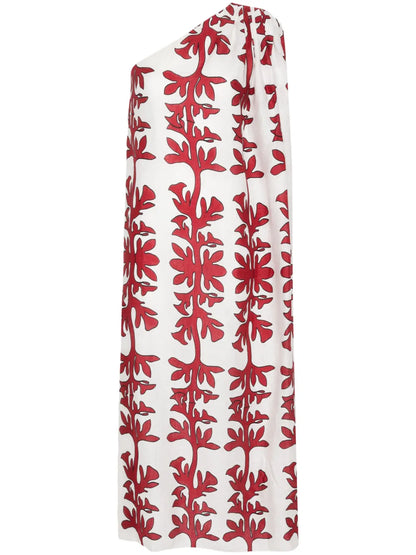 Tuscany One-Shoulder Midi Dress