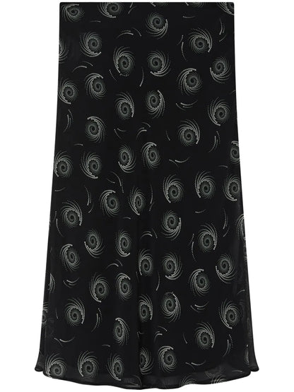 Pavese Georgette Printed Skirt