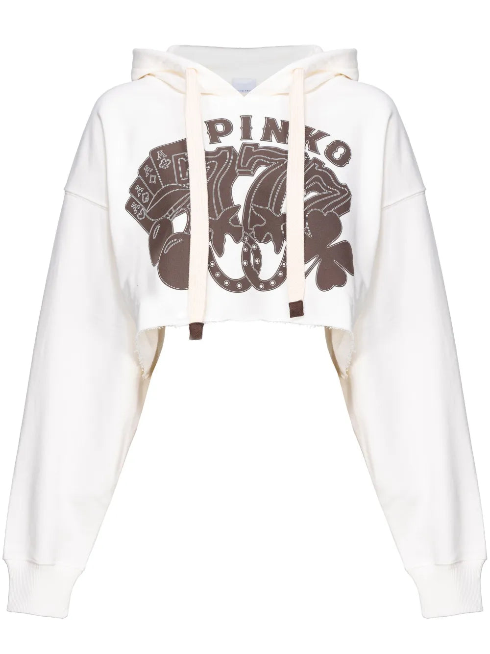 Y2K Cards Cotton Cropped Hoodie