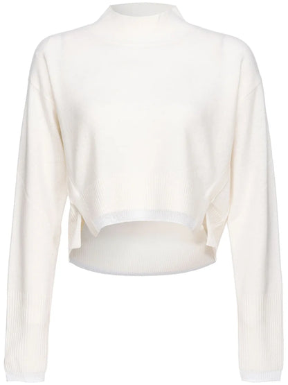 Drop-Shoulder Fine-Knit Jumper
