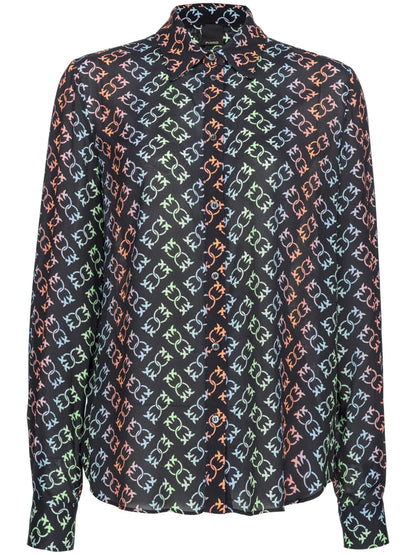 New Nora Love Birds-Pattern Shirt