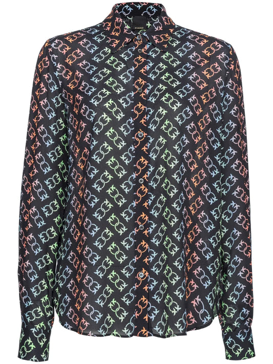 New Nora Love Birds-Pattern Shirt