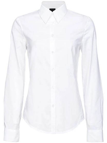 Poplin-Stretch Long-Sleeve Shirt