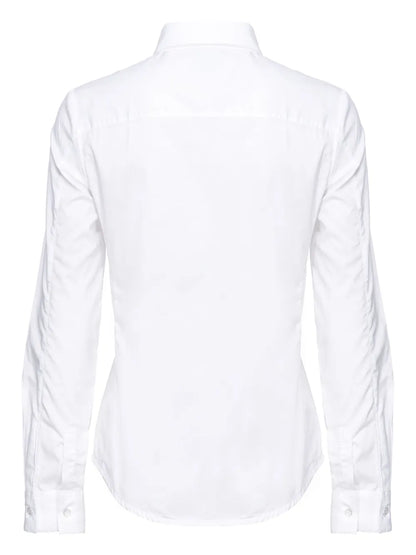 Poplin-Stretch Long-Sleeve Shirt