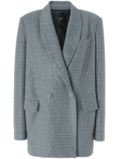 Rhinestone-Embellished Blazer
