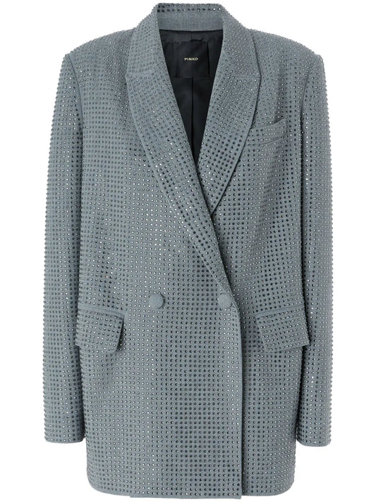 Rhinestone-Embellished Blazer