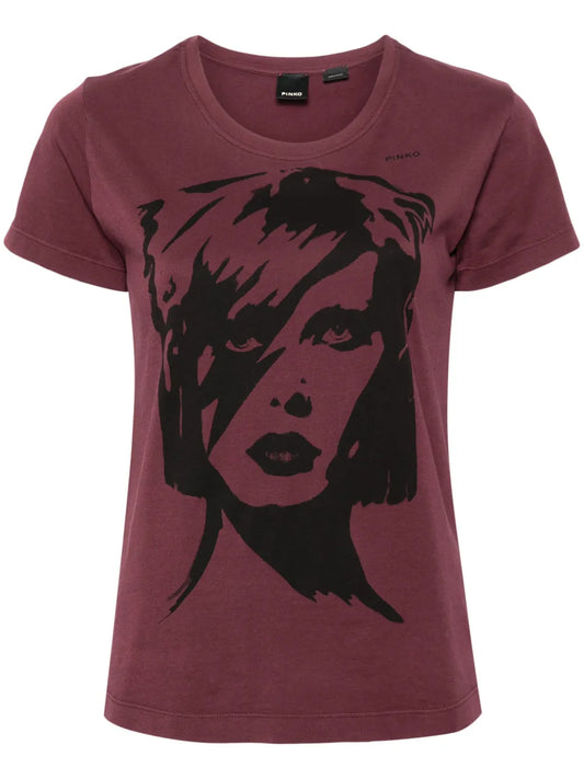 Bowie-Print T-Shirt