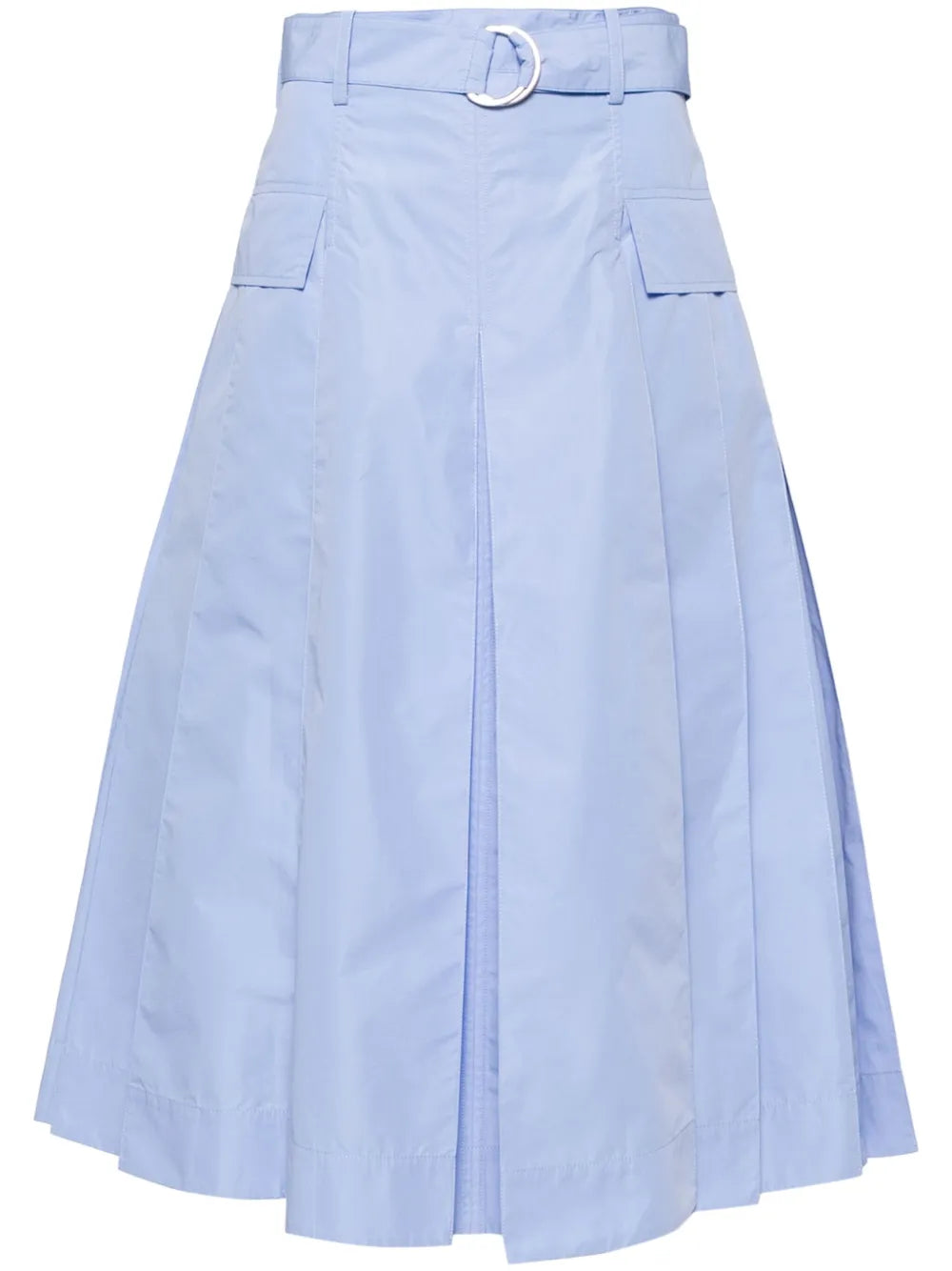 D-Ring Buckle Midi Skirt