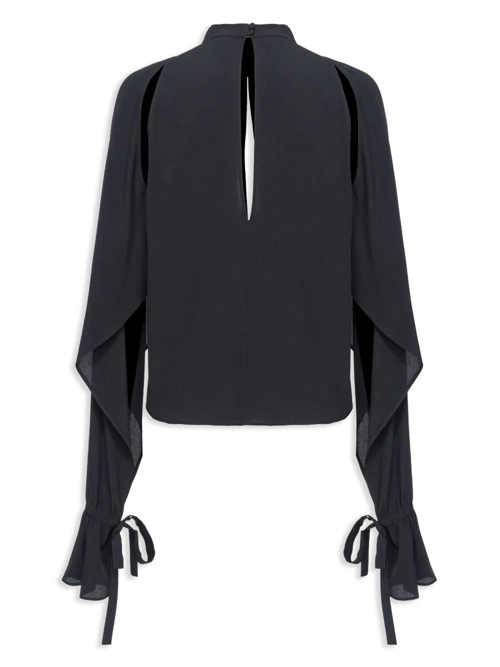 Cut-Out Long-Sleeve Blouse