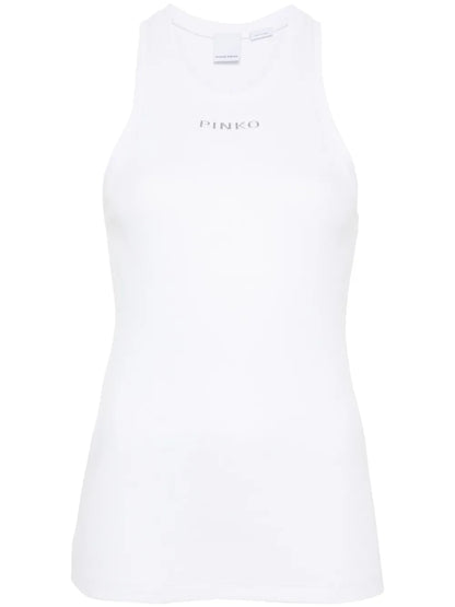 Logo Ribbed Tank Top
