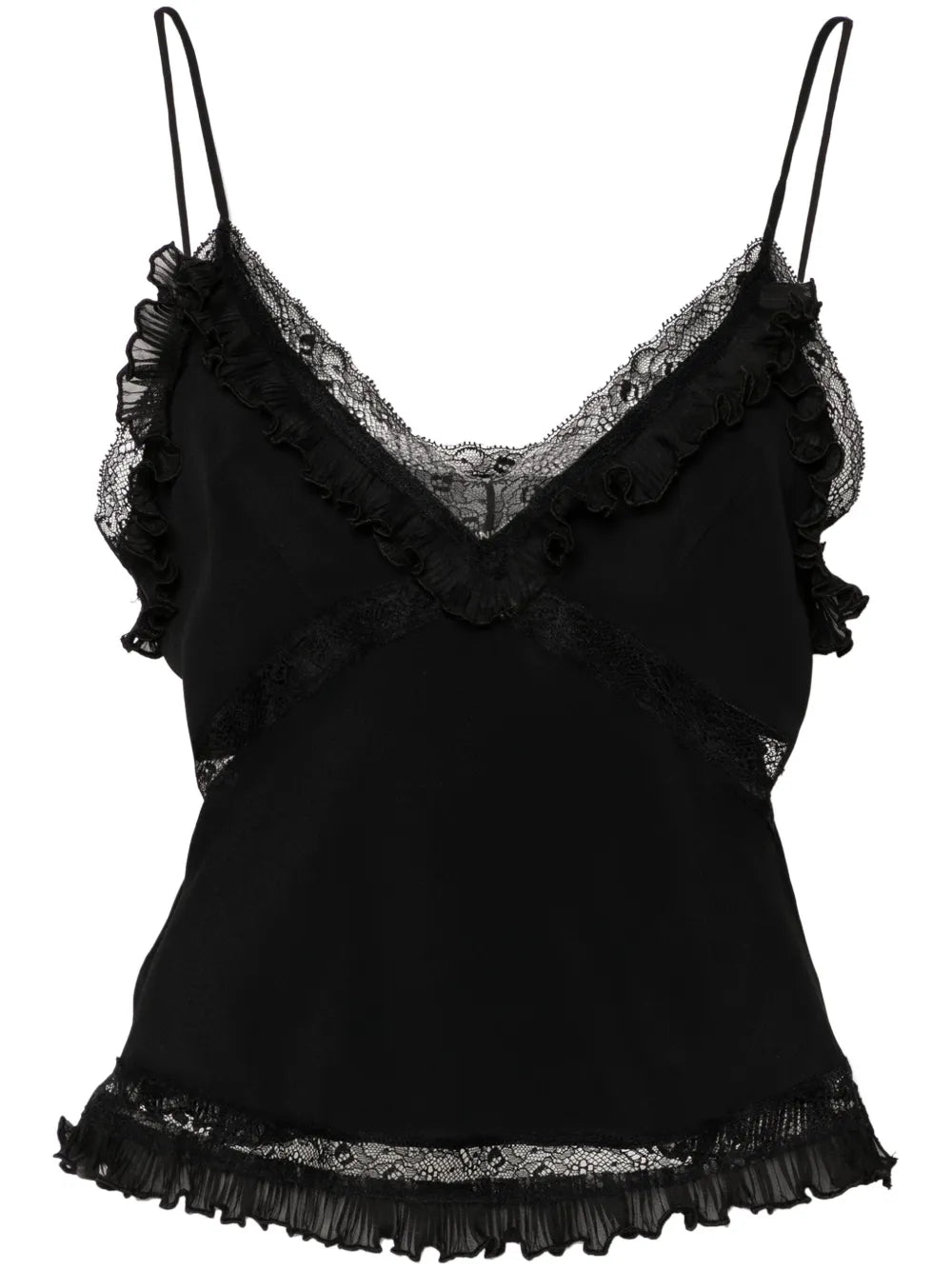 Lace-Panels Tank Top